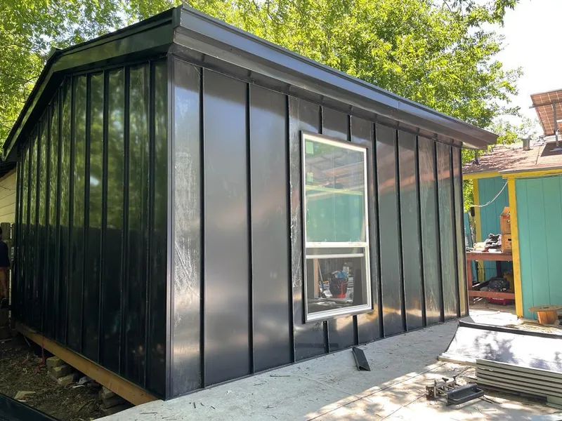 Black standing seam metal wall panels for Roof Inspection in Marlton